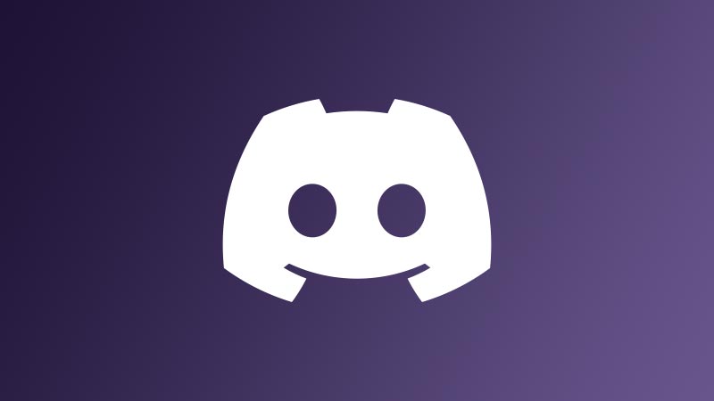 White Discord logo on a gradient background